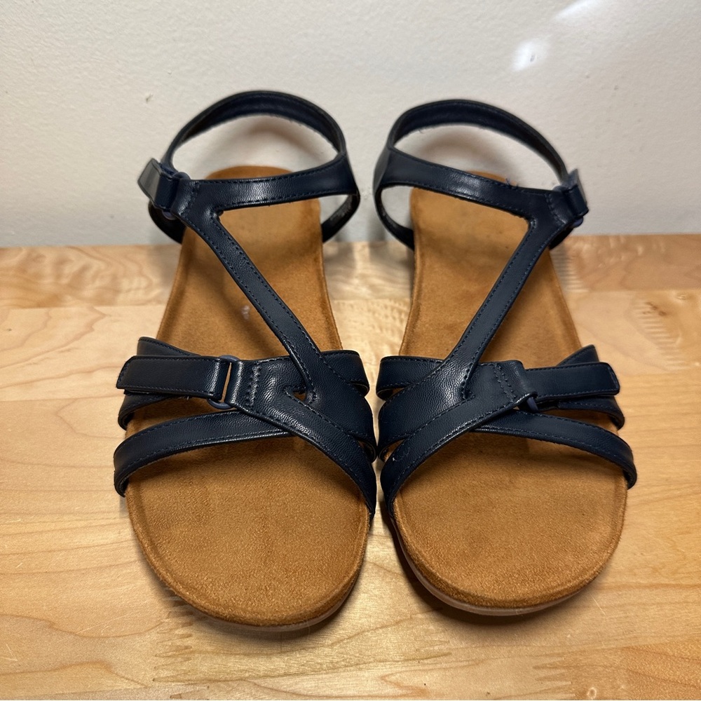 Baretraps Jaxen Women’s Comfort Sandals Black Adjustable Straps Size 9.5M